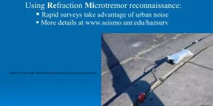 Illustrative image of Microzonificacion sismica in Airdrie